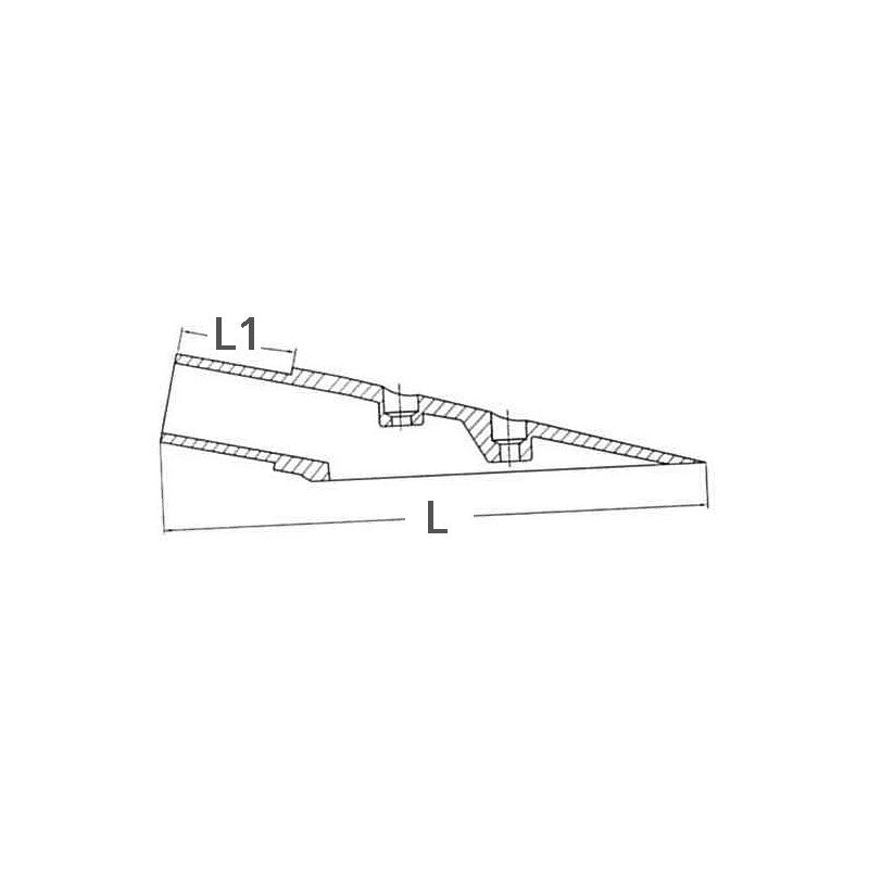 BASE INOX INCLINATA 16° - 2929442 - FORNITURE NAUTICHE ITALIANE