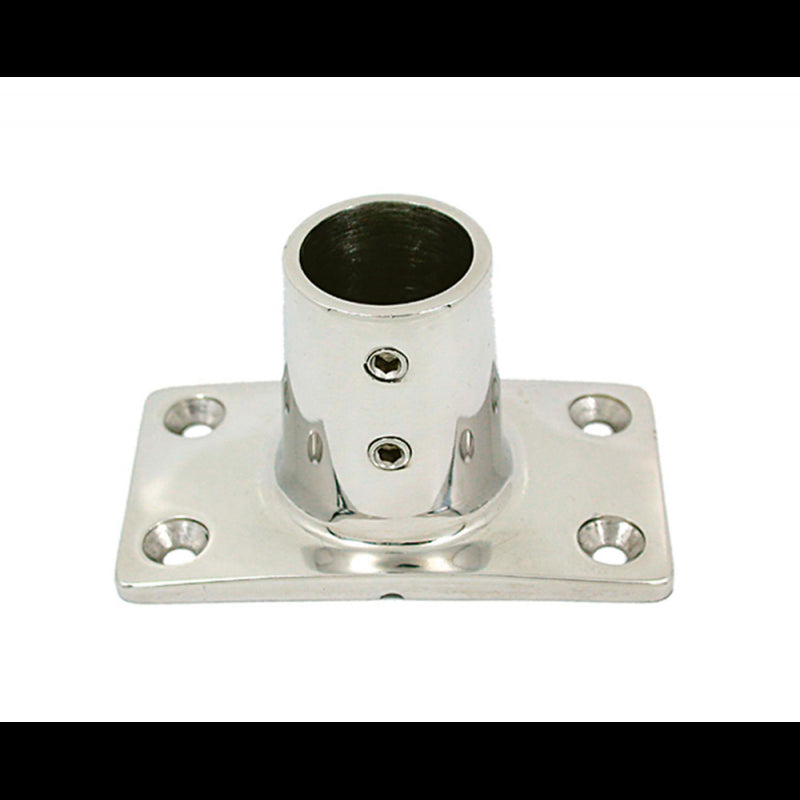 BASE RETT. INOX 90° Ø MM.25 - 2928225 - FORNITURE NAUTICHE ITALIANE