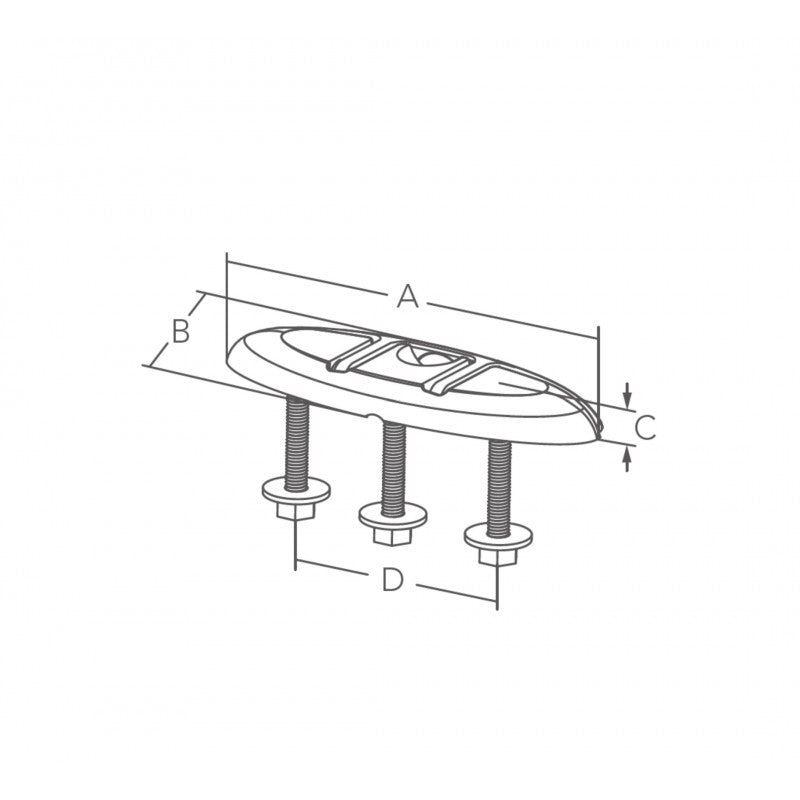 BITTA INOX 316 ABBATTIBILE MM.155 - 4645476 - MARINE TOWN