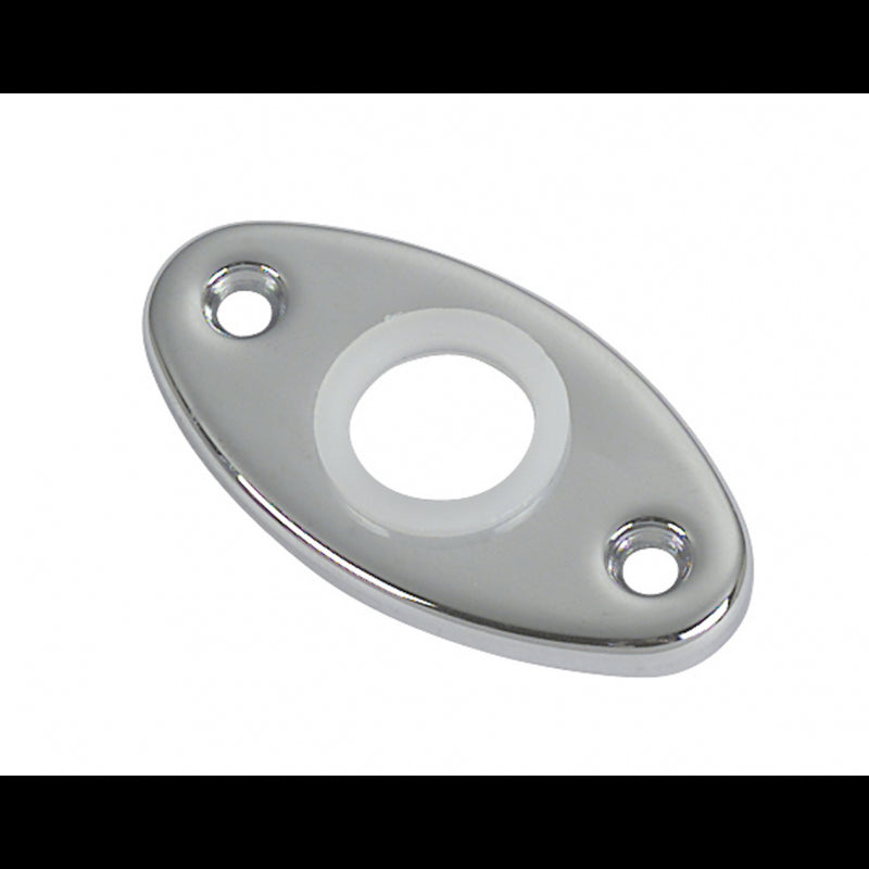 BOCCHETTA OTTONE CROMATO OVALE - 5050091 - FORNITURE NAUTICHE ITALIANE