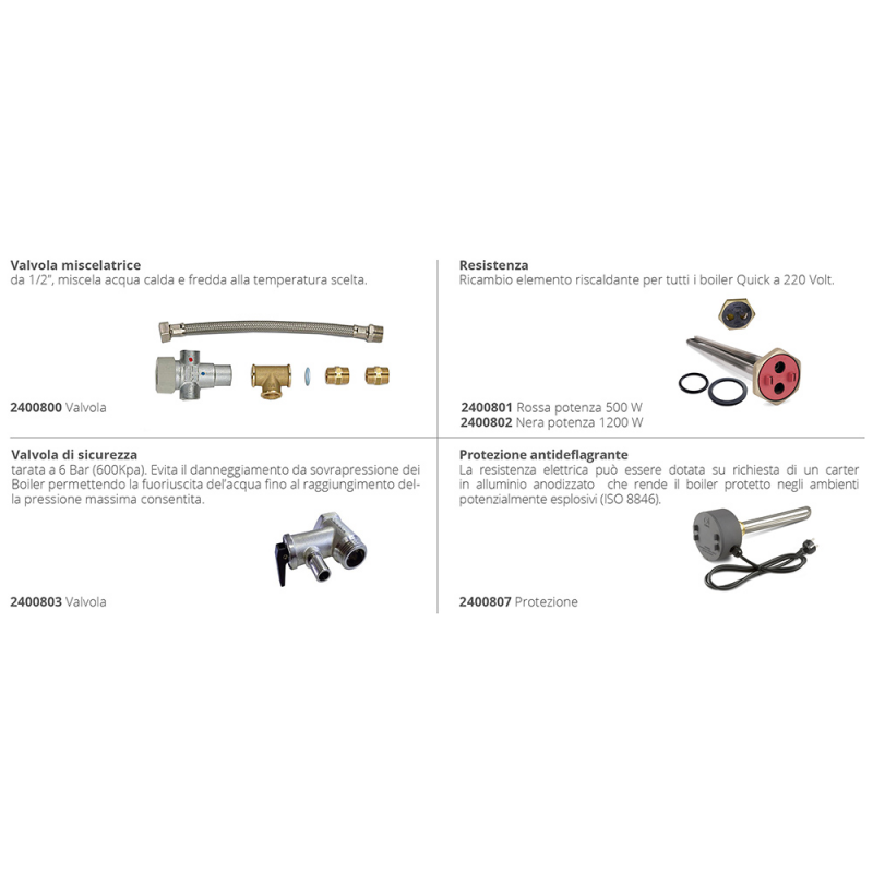 BOILER B3 15 LT CON SCAMBIATORE - 2400715 - QUICK