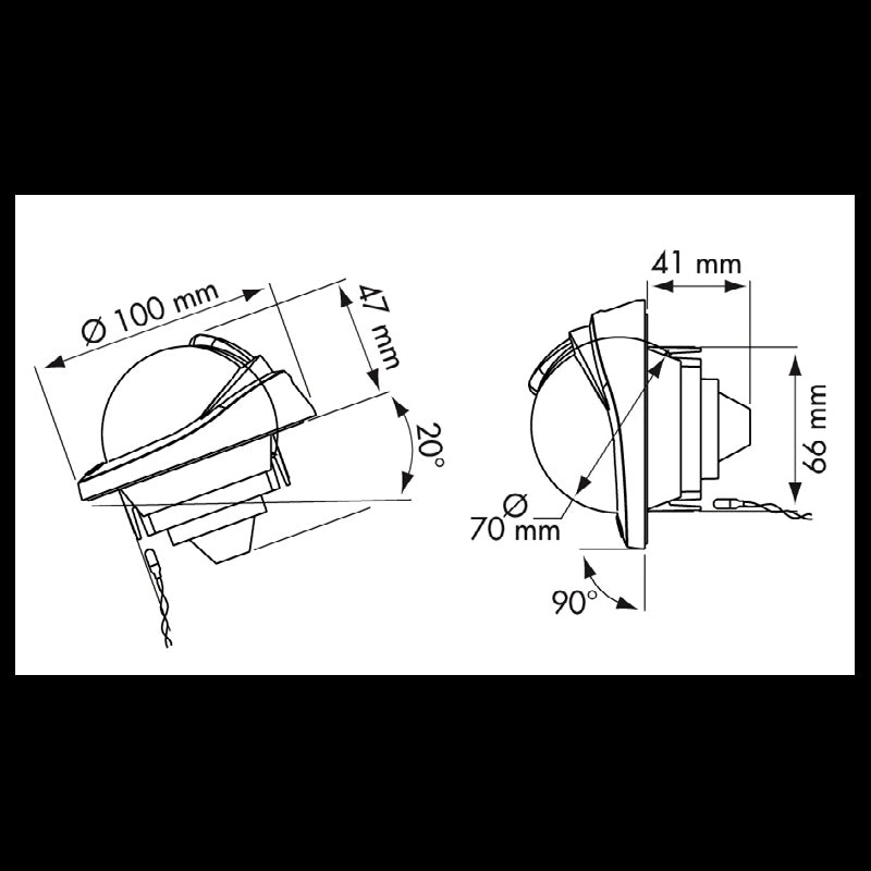 BUSSOLA OFFSHORE 75 NERA A PARATIA - P63859 - PLASTIMO
