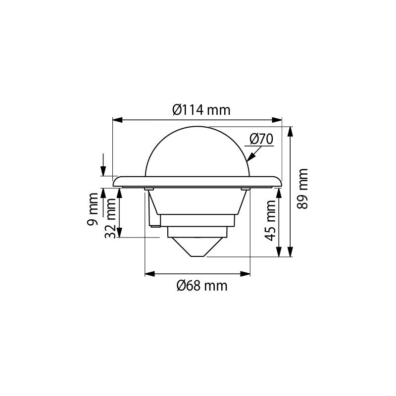 BUSSOLA MINI C COMPASS CORNICE BIA - P63869 - PLASTIMO