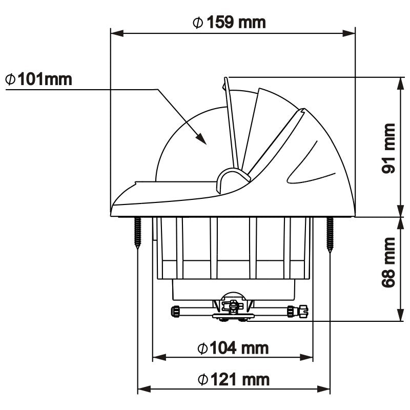 BUSSOLA OFFSHORE 115 BIANCA - P60993 - PLASTIMO
