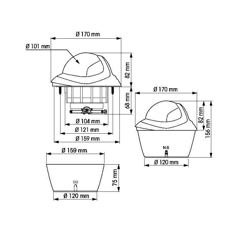 BUSSOLA OLIMPIC 115 BIANCA - P61205 - PLASTIMO