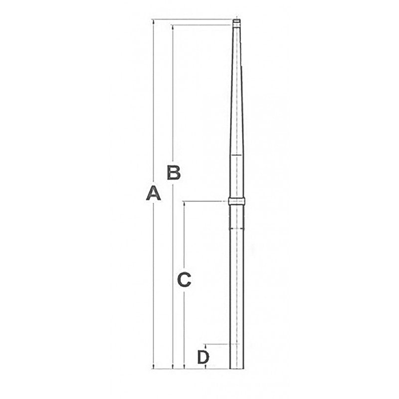 CANDELIERE INOX Ø MM.25X625 - 2930060 - AAA