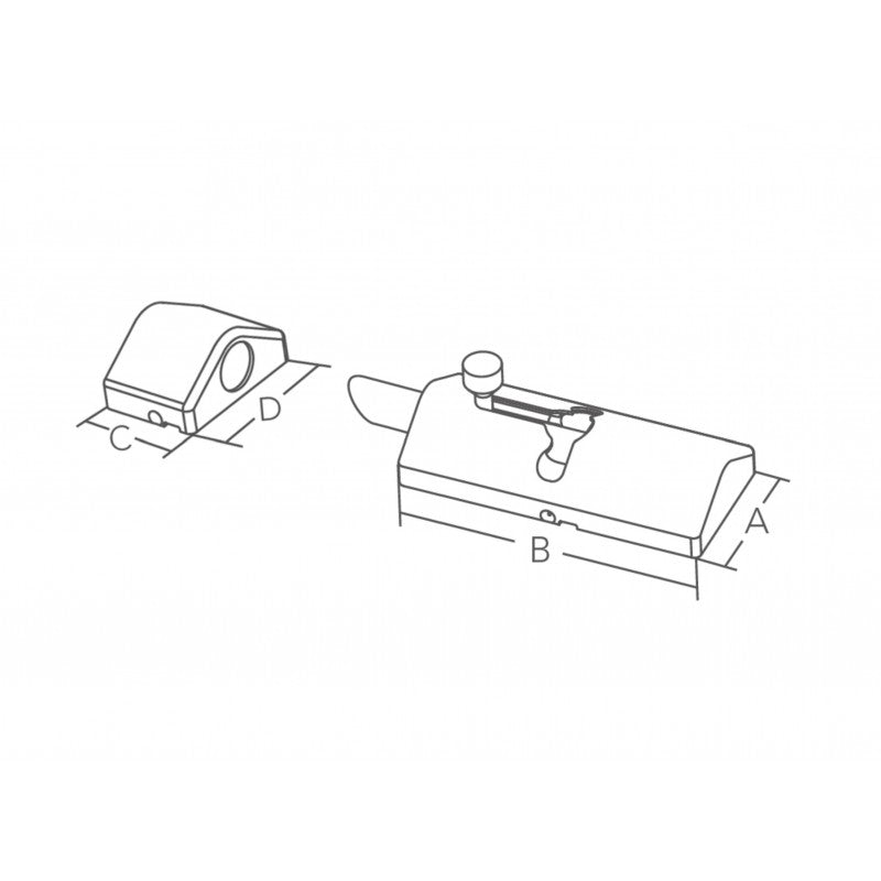 DELUXE SLAM BARREL BOLT - X0707159 - MARINE TOWN