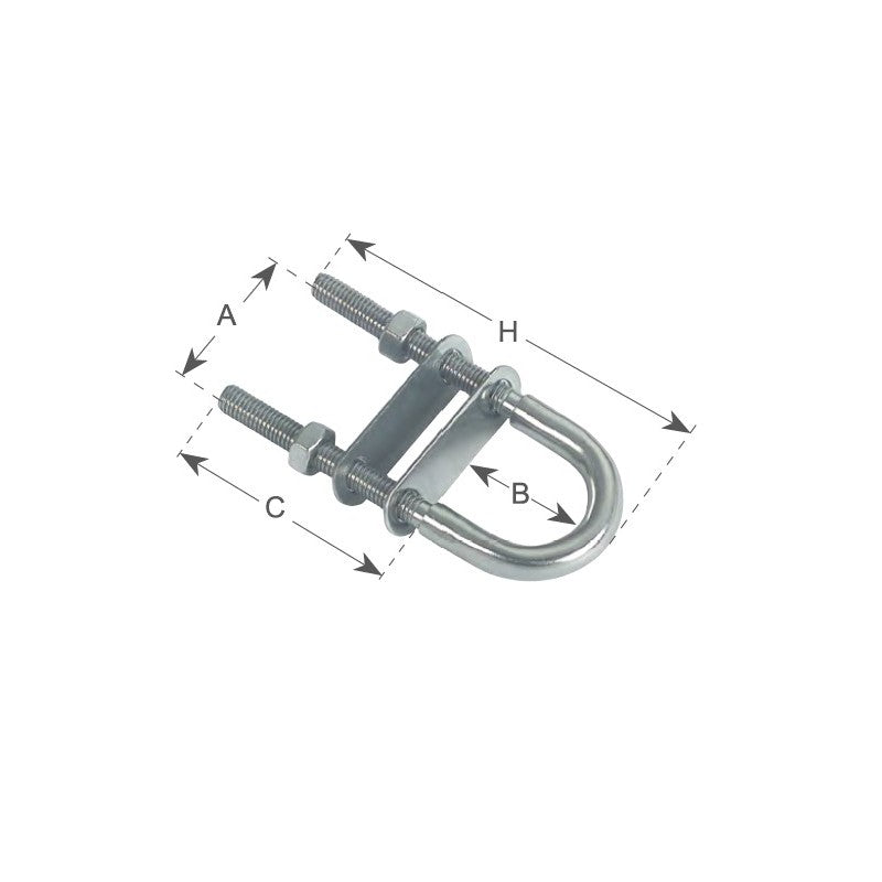 CAVALLOTTO INOX 316 Ø MM.8 - 5050308 - FORNITURE NAUTICHE ITALIANE