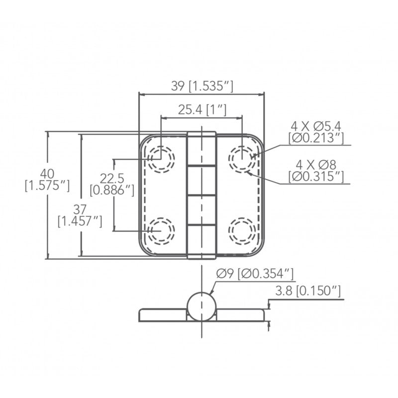 CERNIERA INOX 316 CON COPERTURA - 4949320 - MARINE TOWN