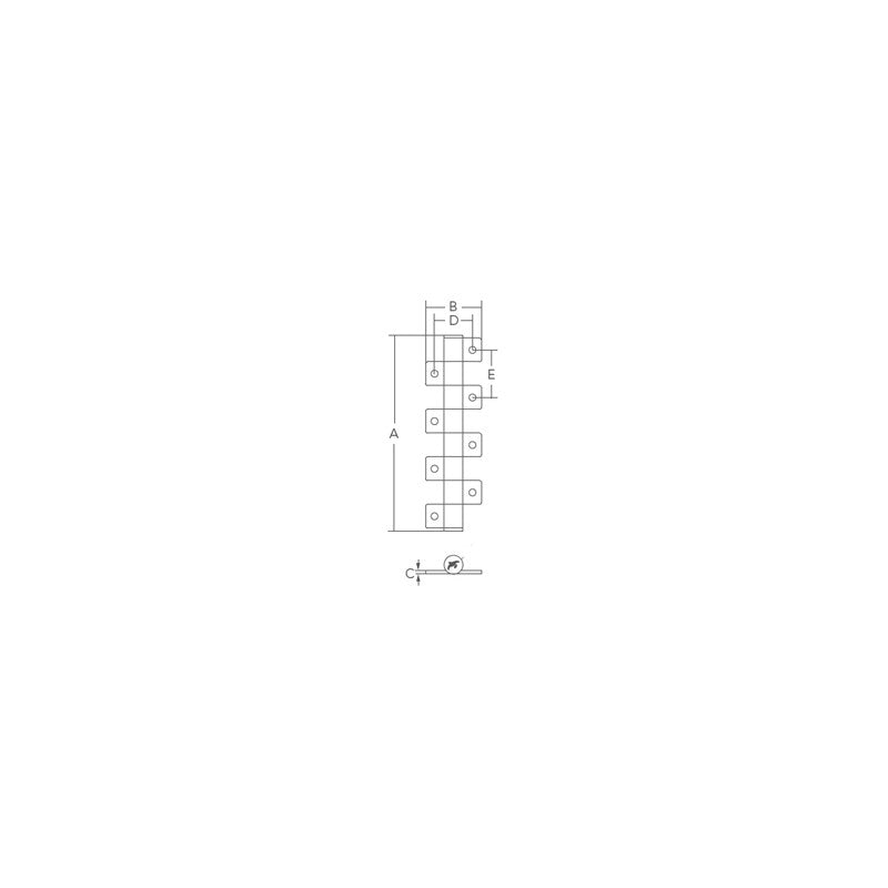 CERNIERA INOX CON FRIZIONE MM123X28 - 4949378 - MARINE TOWN