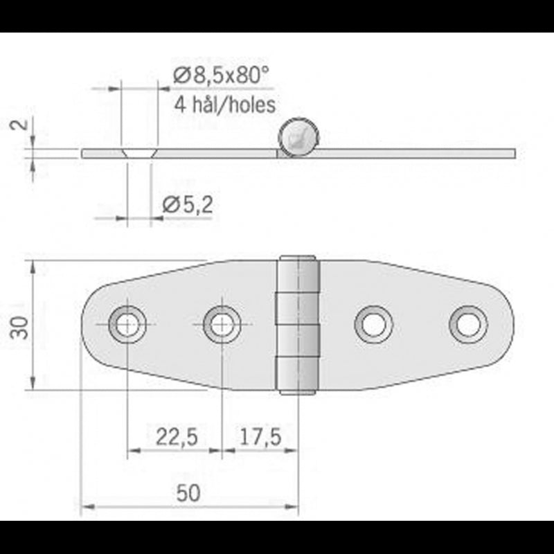 CERNIERA INOX MM.100X27 - 4949223 - ROCA
