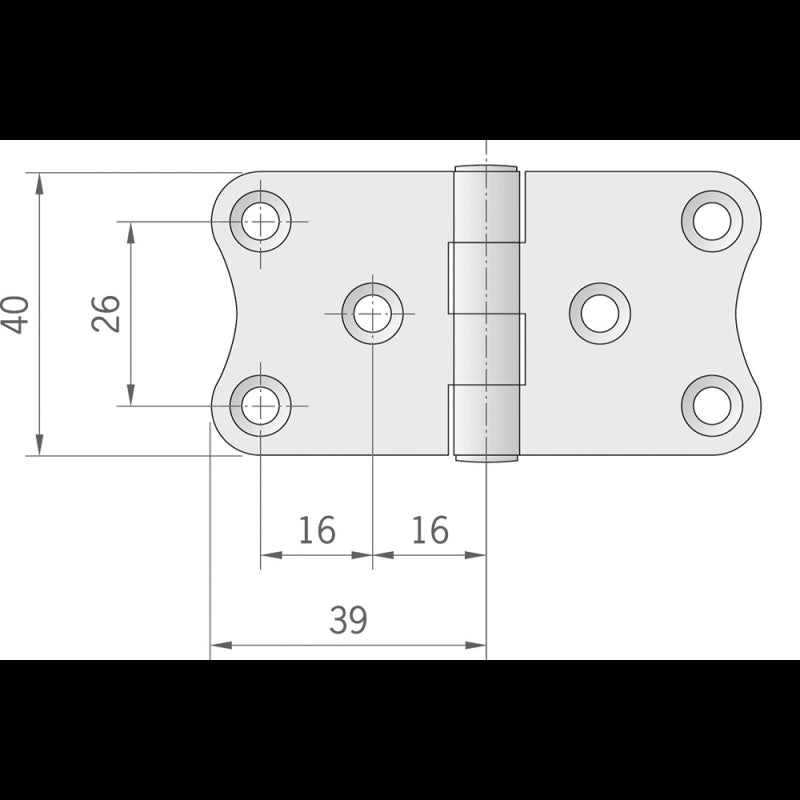 CERNIERA INOX MM.78X40 - 4949244 - ROCA