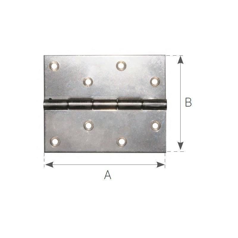 CERNIERA INOX A LIBRETTO mm.100x100 - 4949267 - OLCESE RICCI