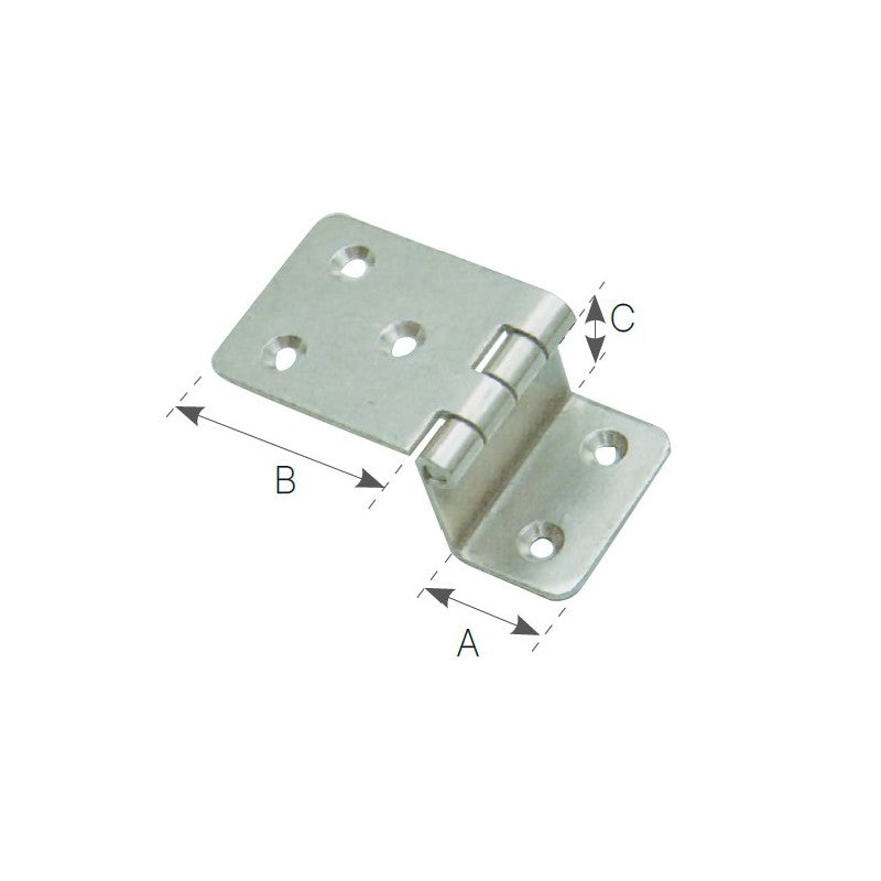 CERNIERA INOX INGINOCCHIATA - 4949254 - FORNITURE NAUTICHE ITALIANE