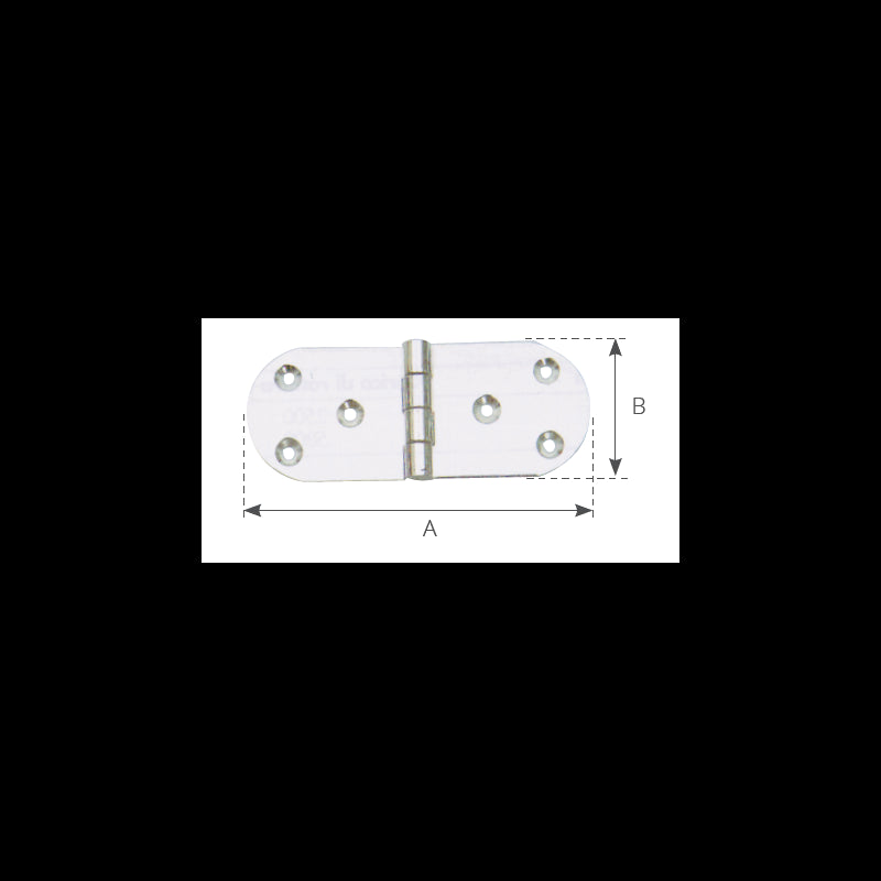 CERNIERA INOX MM. 85 X 30 - 4949271 - OLCESE RICCI