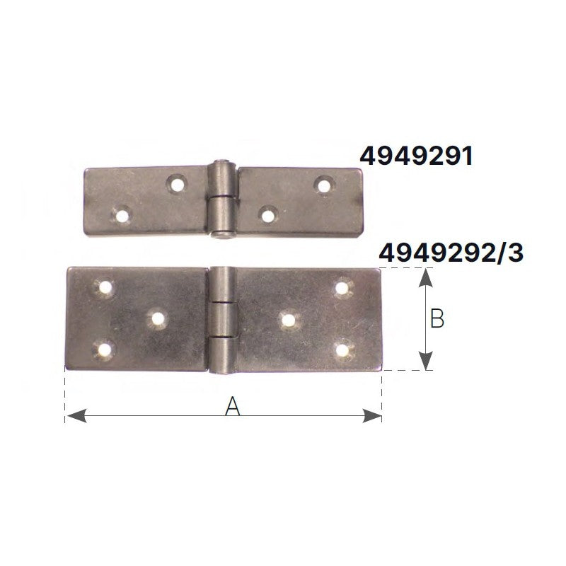 CERNIERA INOX MM.100 X 40 - 4949293 - OLCESE RICCI