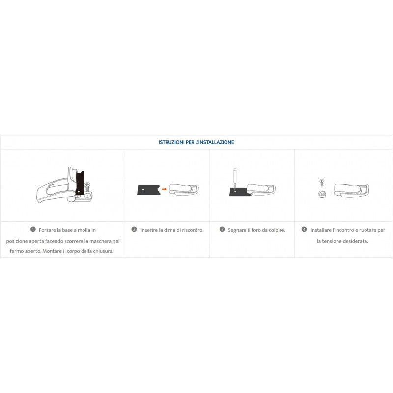 CHIUSURA INOX 316 SENZA CHIAVE - 4848579 - MARINE TOWN