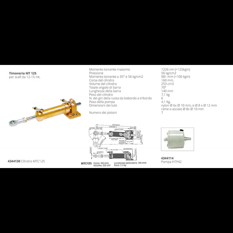CILINDRO MTC125 - 4344130 - VETUS