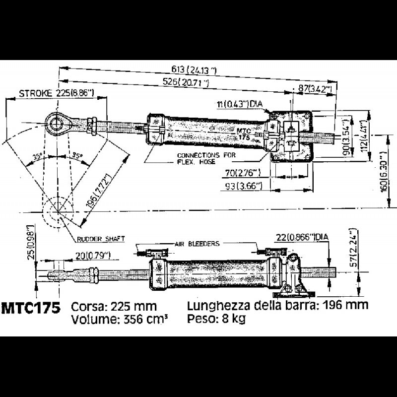 CILINDRO MTC175 - 4344131 - VETUS