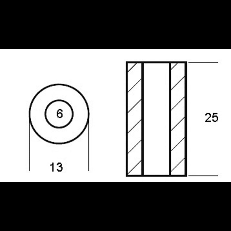 CILINDRO PER MOTORI YAMAHA 25 HP - 2626447 - TECNOSEAL