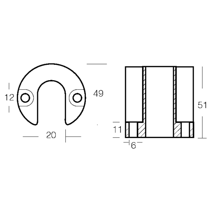 COLLARE PER MOTORI MERCRUISER BRAVO I-II-III — SKU 2626320 — immagine 2