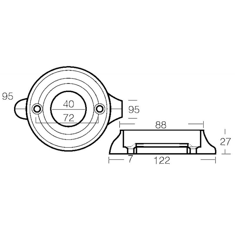 COLLARE PER VOLVO SAIL DRIVE 120 — SKU 2626512 — immagine 2