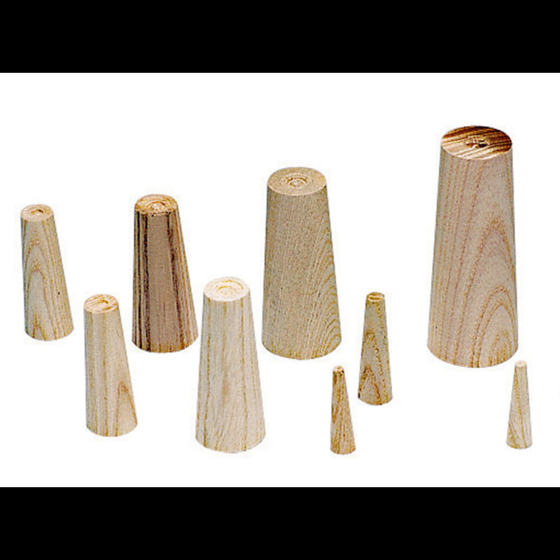 SET 9 CONI IN LEGNO - P16323 - PLASTIMO