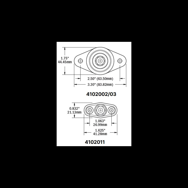 CONNETTORE ALTO AMPER. Ø M6 - 4102011 - BLUE SEA