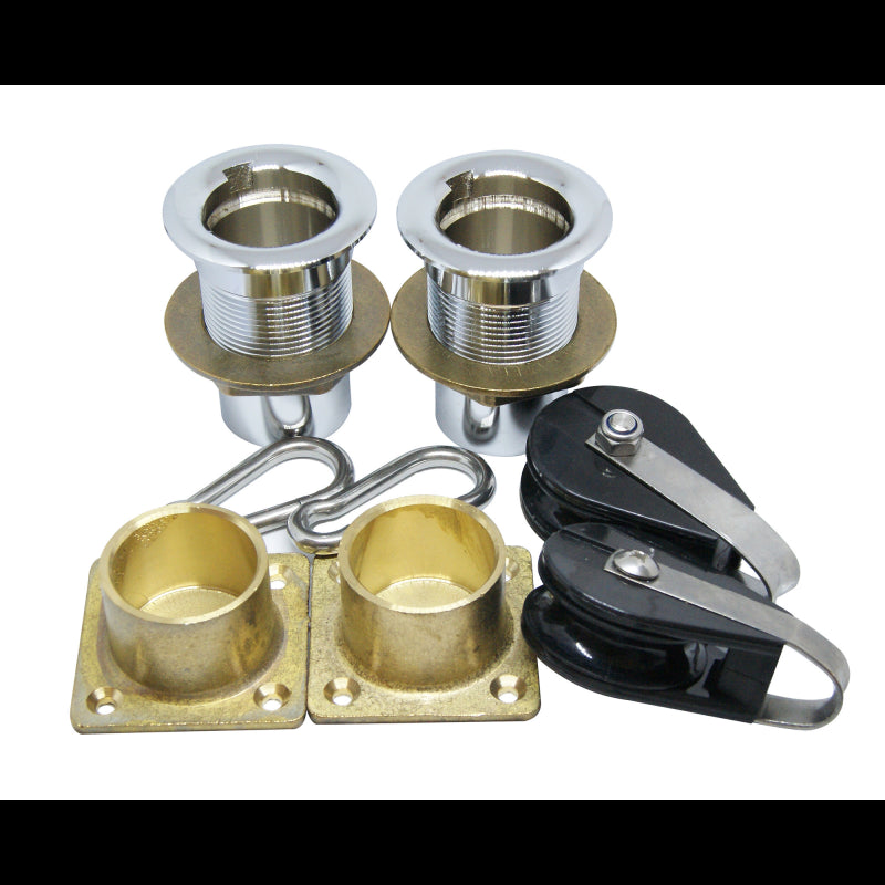 COPPIA GRUETTE INOX  Ø MM.60 - 3030860 - FORNITURE NAUTICHE ITALIANE