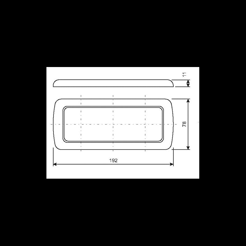 CORNICE A TRE MODULI MM.198X78 - 3939466 - CBE