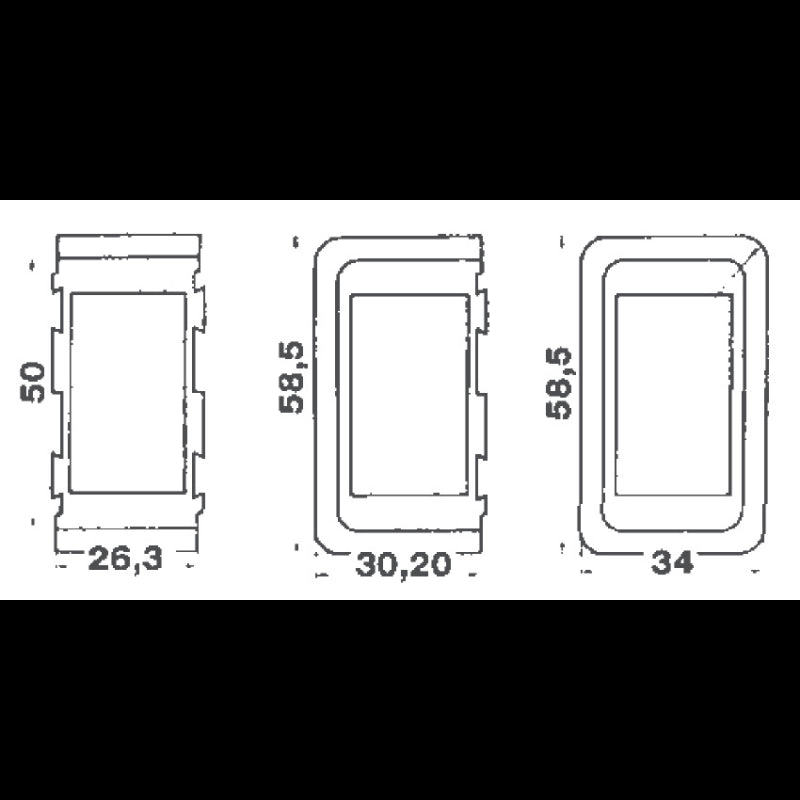 CORNICE CENTRALE - 3900222 - FORNITURE NAUTICHE ITALIANE