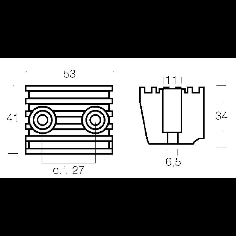 CUBO DPX IN ZINCO - 2626529 - TECNOSEAL