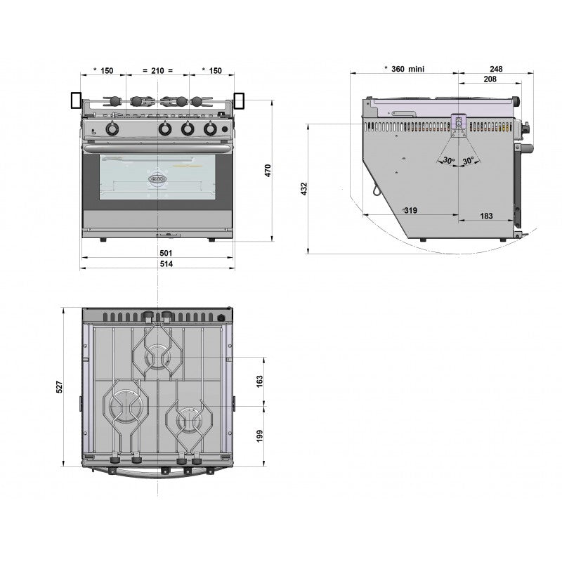 CUCINA CON FORNO/GRILL BRETAGNE - 2402336 - ENO