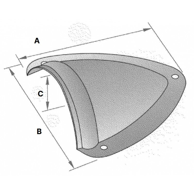 CUFFIA NYLON BIANCA MM.55X49X12H - 1818264 - NUOVA RADE