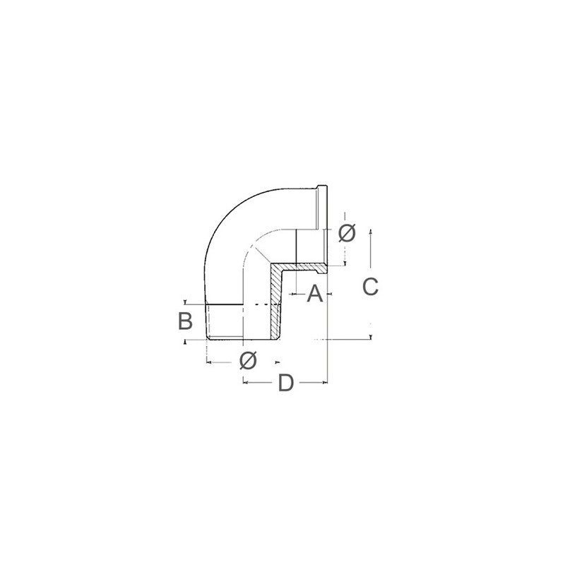 CURVA IN OTTONE M-F — SKU 1818110 — immagine 2