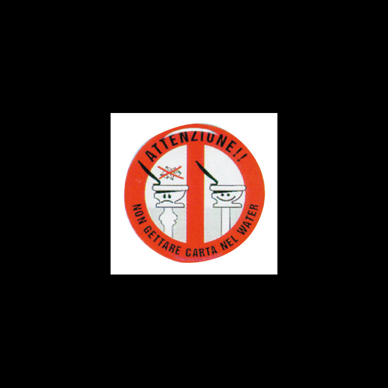 DIVIETO CARTA WC RILIEVO - 5252179 - ERREGRAFICA