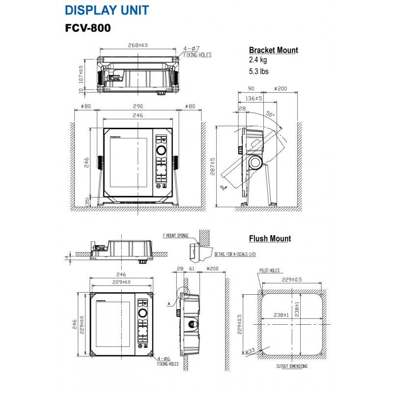 ECOSCANDAGLIO FURUNO FCV-800 - 5608007 - FURUNO