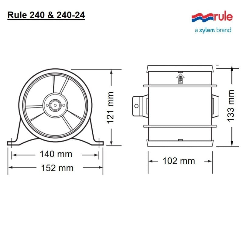 ELETTROVENTILATORE IN LINEA — SKU Z140 — immagine 3