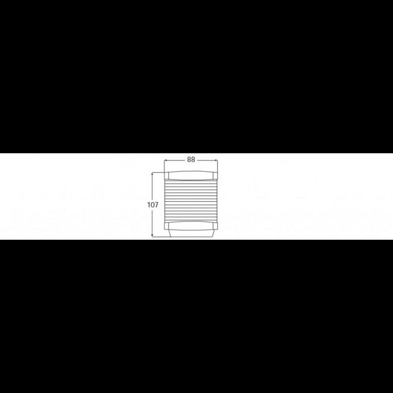 FANALE 2984 NERO 360° LUCE VERDE - 4025435 - HELLA MARINE