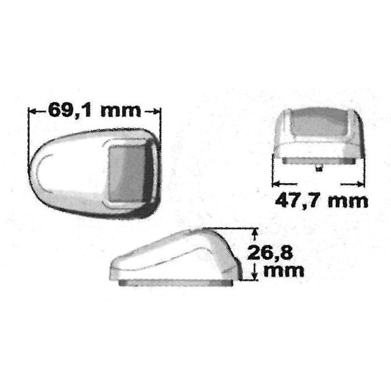 FANALE A LED ROSSO 112,5° - 4030010 - SIC DIVISIONE ELETTRONICA