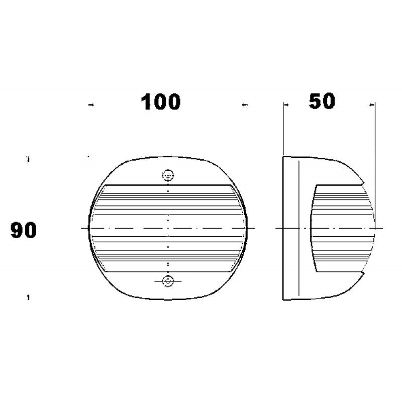 FANALE ROSSO/VERDE - 4080004 - FORNITURE NAUTICHE ITALIANE