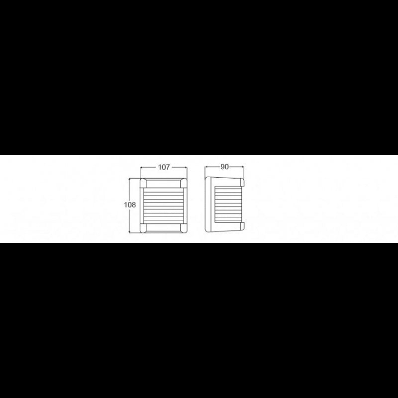 FANALE 2984 BIANCO DRITTA/VERDE - 4025426 - HELLA MARINE
