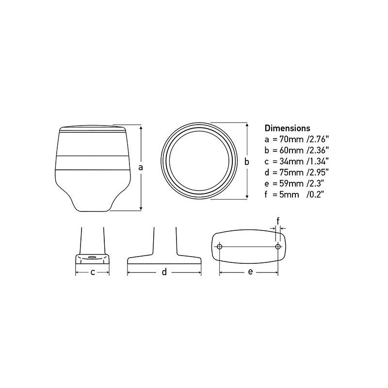 FANALI NAVILED 360 COMPACT CON ASTA — SKU 4025368 — immagine 3