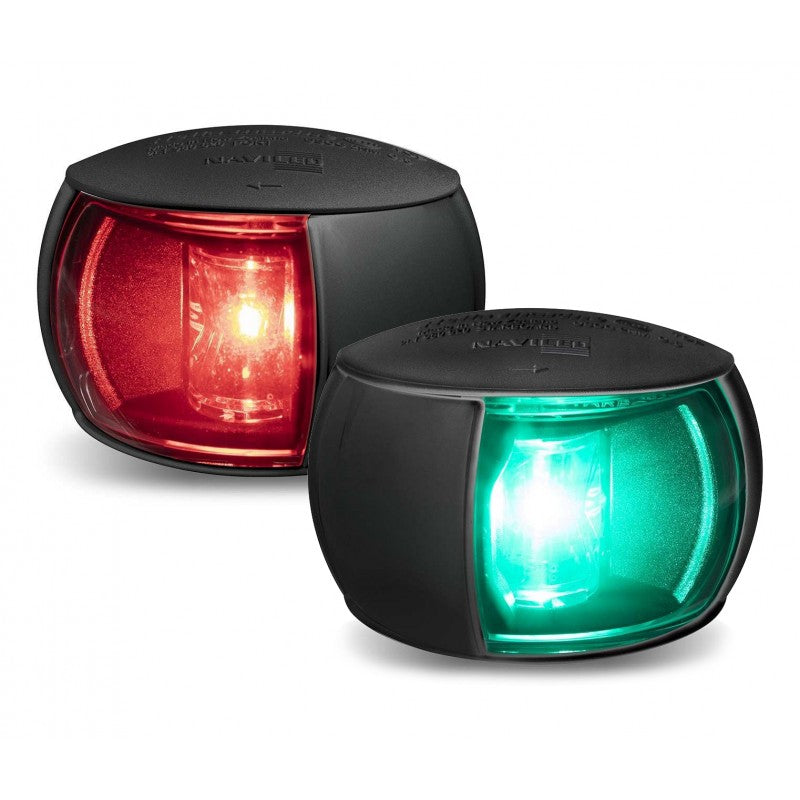 FANALE NERO LENTE TRASPARENTE VERDE - 4025311 - HELLA MARINE