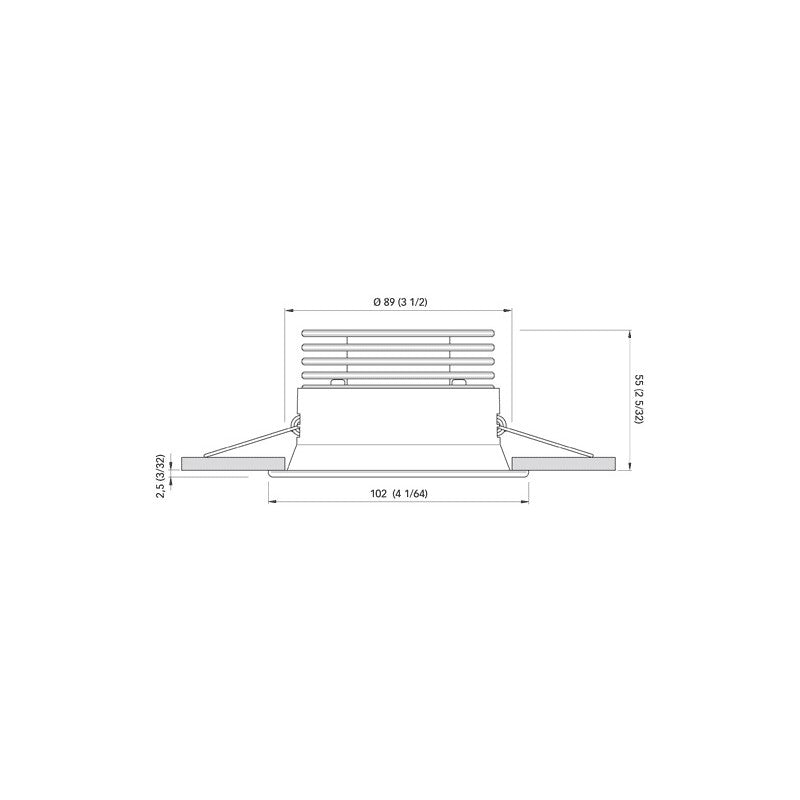 FARETTO AD INCASSO CRISTIAN 7W - 4043218 - QUICK