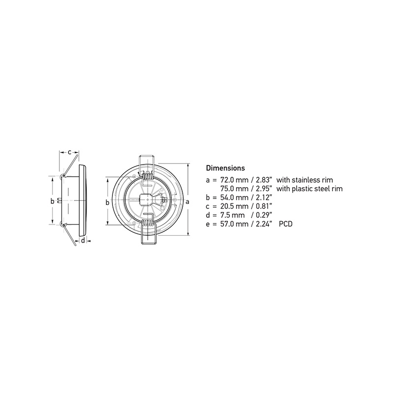 FARETTO EUROLED 75 DUE COLORI — SKU 4025028 — immagine 3