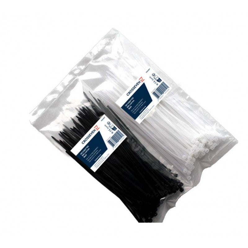 FASCETTA NYLON NERA MM 200X4,8 - P201597 - CROSSEVEN