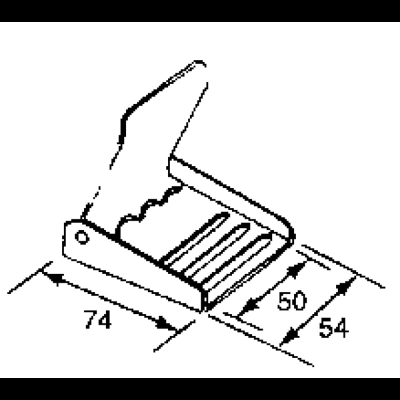 FIBBIA INOX MM. 50X74 - 0811455 - NUOVA RADE