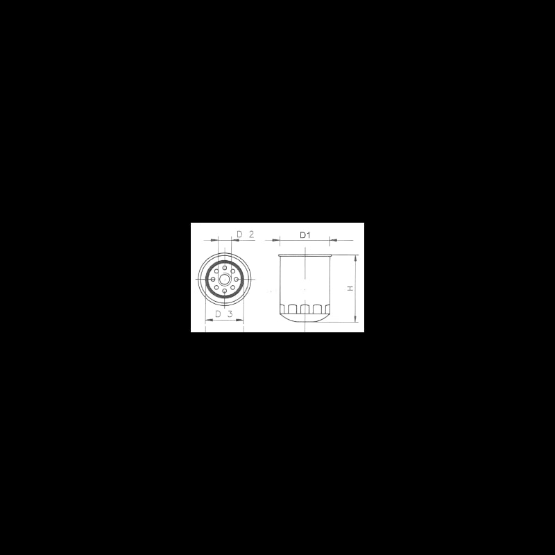 FILTRO OLIO MERCRUISER YANMAR - 2020545 - FORNITURE NAUTICHE ITALIANE