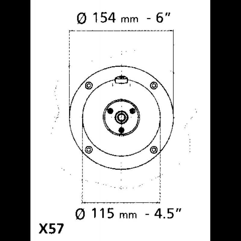 FLANGIA MONTAGGIO SEMINCASSO X57 - 4344657 - ULTRAFLEX